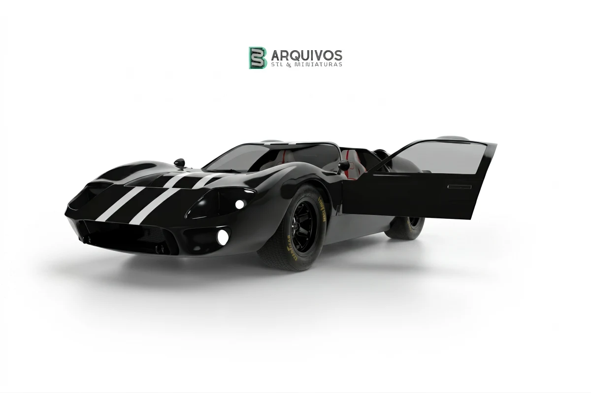 Modelo 3D STL - Ford Gt 40 MK2 — foto 3
